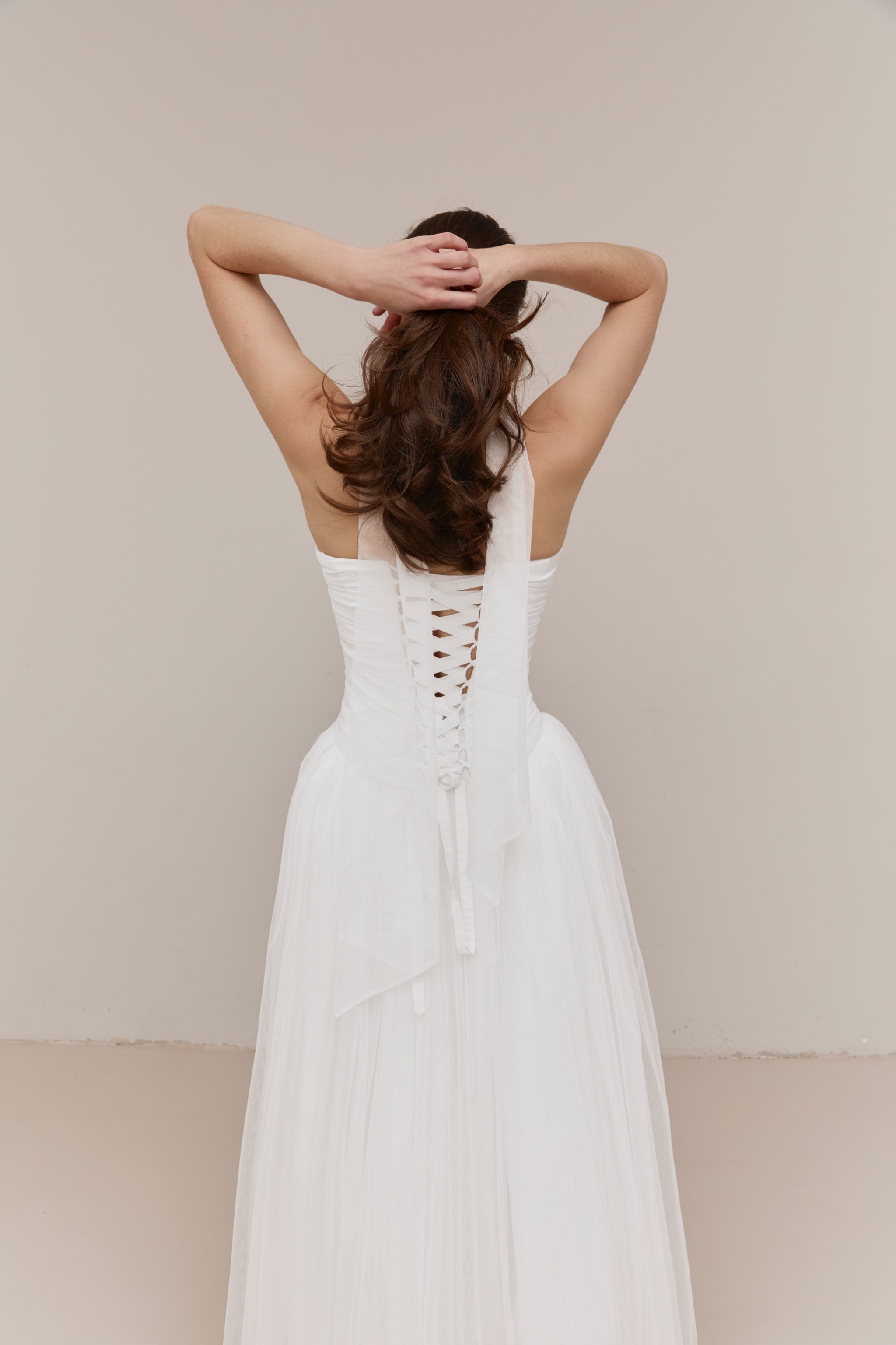 Wedding Corset, Basque Waist Bridal Corset, Colette Corset Off-White / 22
