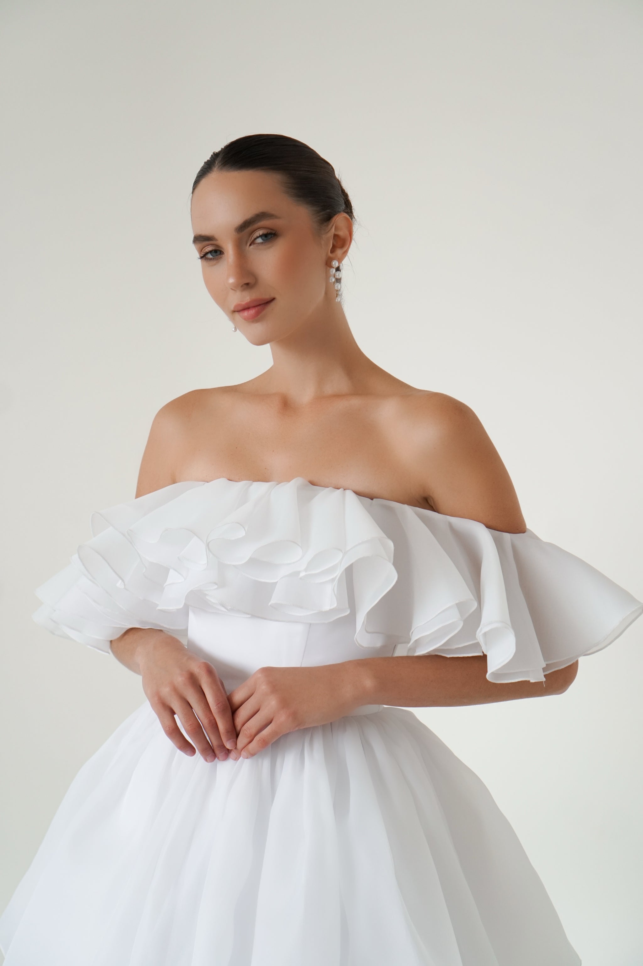 short handkerchief wedding dress Handkerchief Skirt A & M Enterprises Bridal