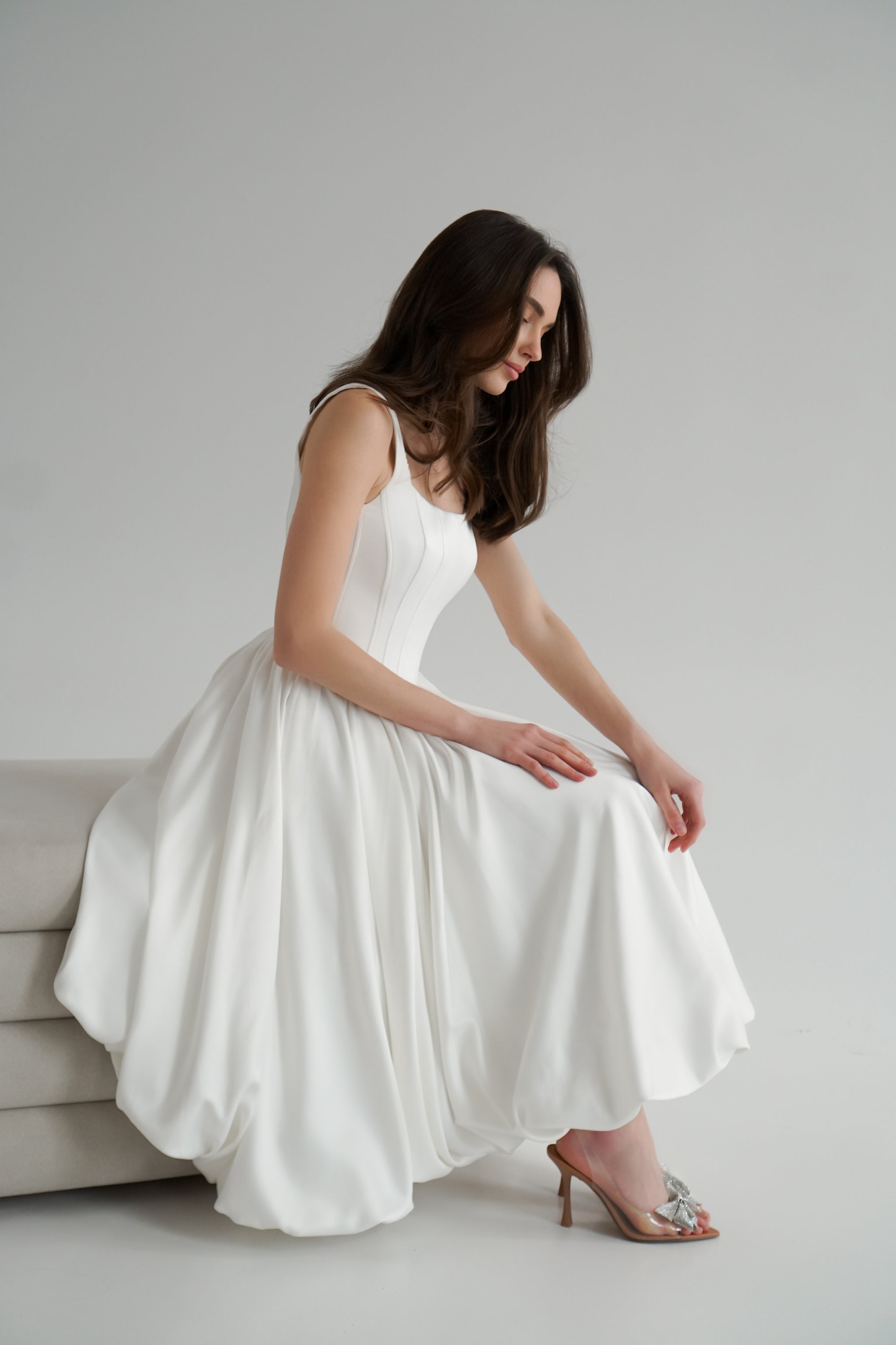 oriana midi dress Tea Length Wedding Dress, Simple Wedding Dress, Oriana Dress – Have Dress