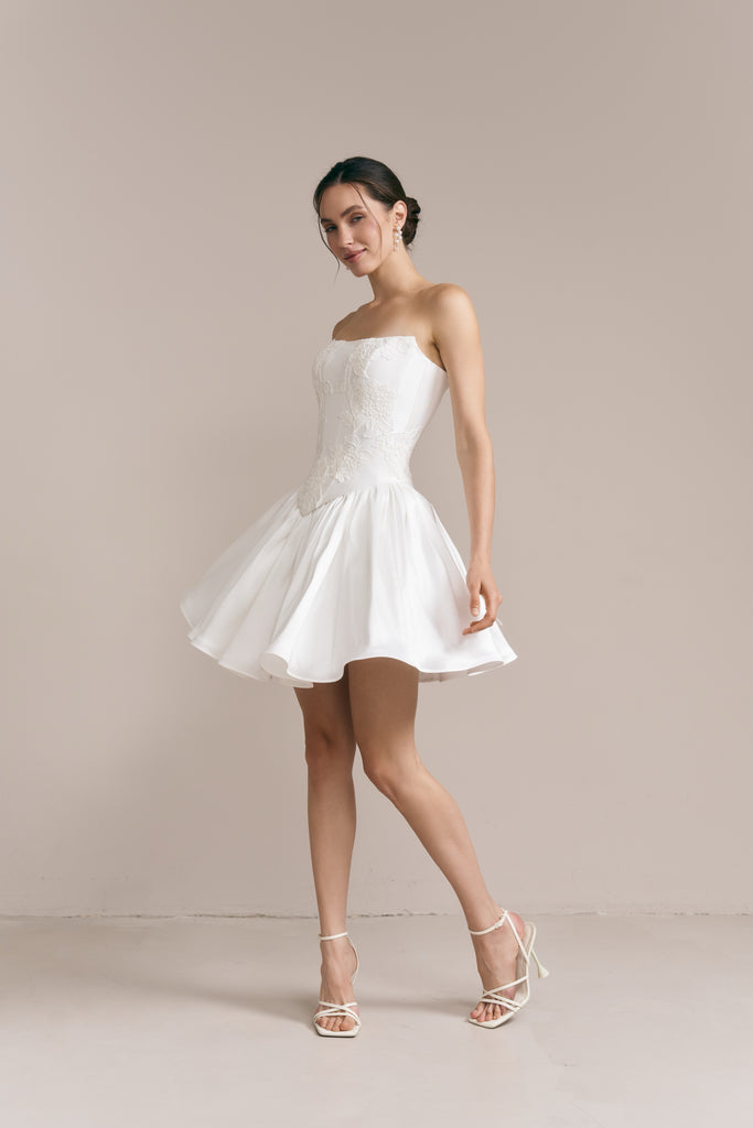Wedding Corset & Short Skirt, Sabrina Set
