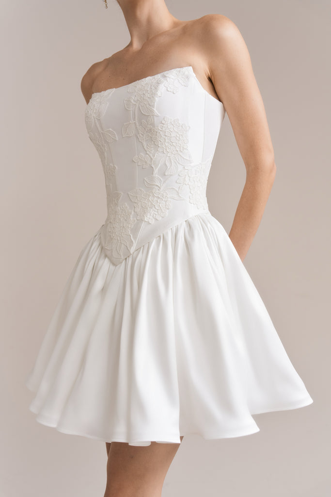 Wedding Corset & Short Skirt, Sabrina Set