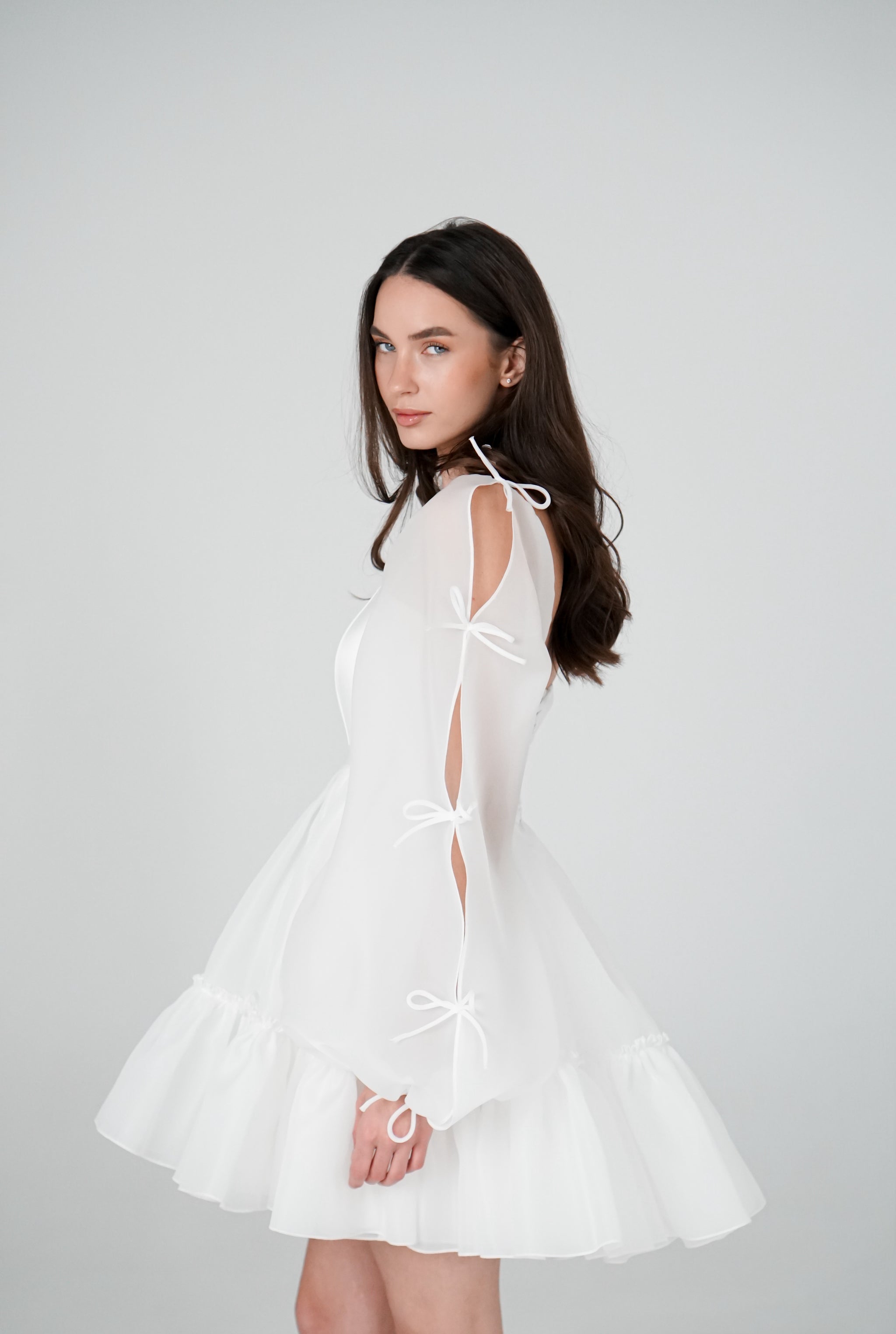 ワンピース Leila body dress white ANDMARY ANDMARY】Leila body dress