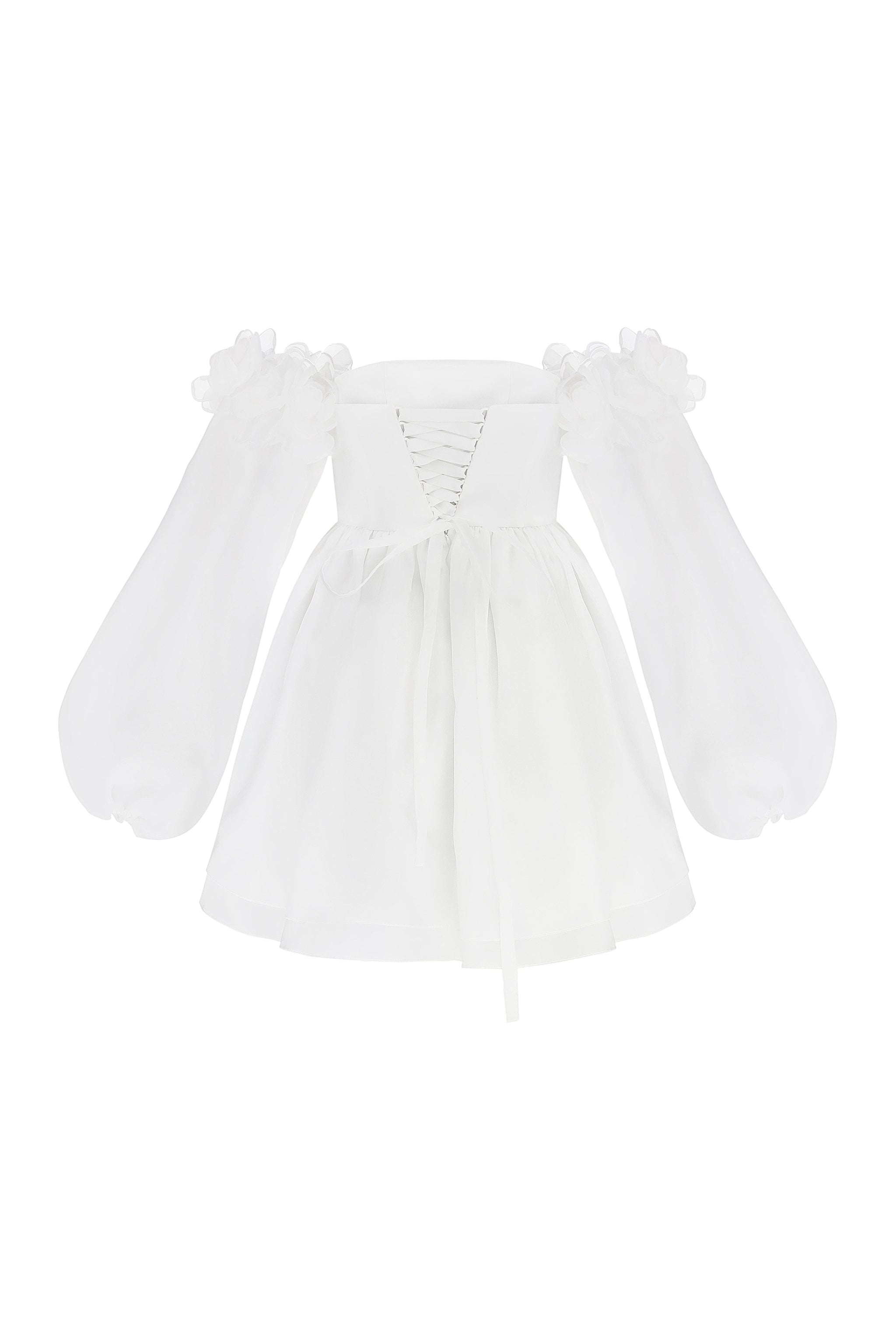 Short Wedding Dress 3D Flowers, Ariel Dress – Have Dress