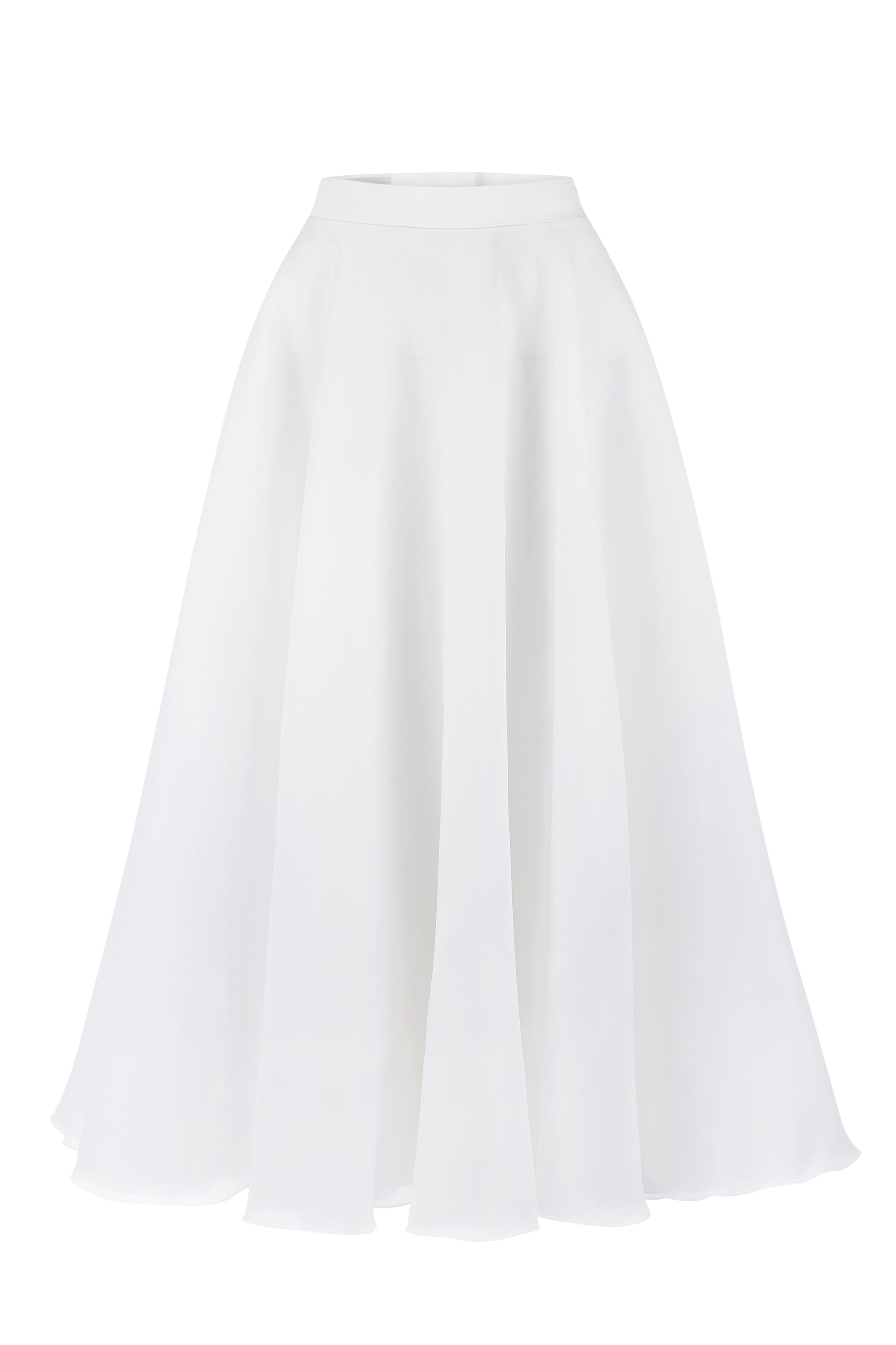 スカート SPORTMAX White organza Album1234 skirt (2512391053600 001) SportMax White Organza Album1234 Skirt | italist
