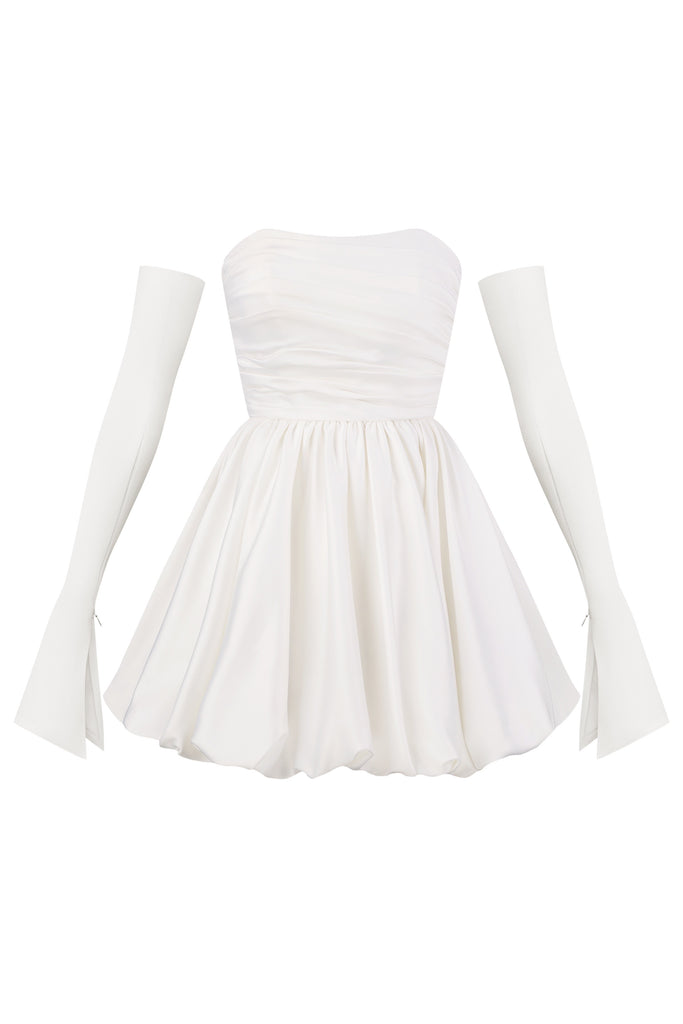 Short Wedding Dress with Gloves, Balloon Wedding Dress, Aletta Dress Have Dress Short Wedding Dress with Gloves, Balloon Wedding Dress, Aletta Dress Have Dress