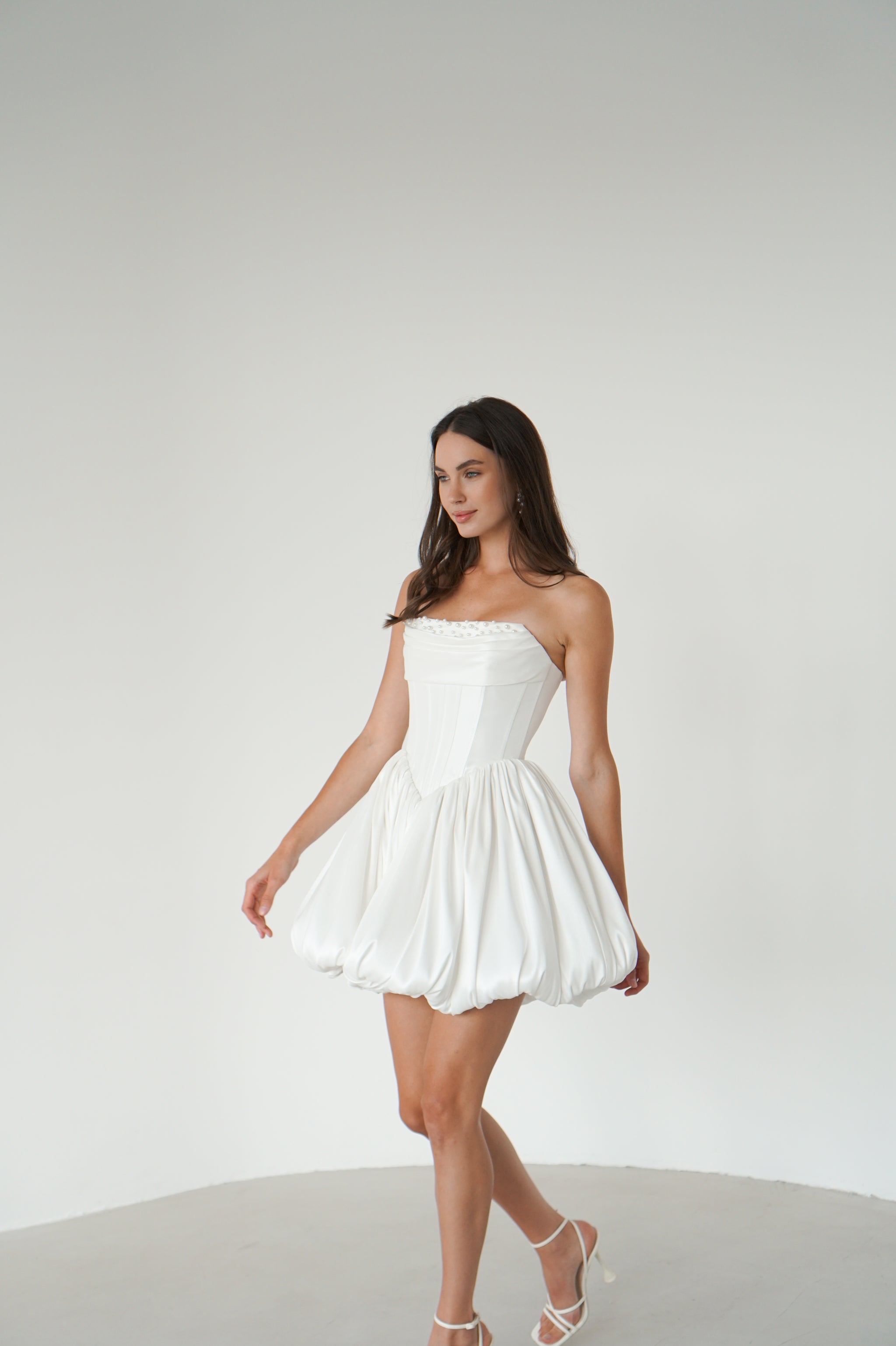 Basque Waist Dress, Short Wedding Dress, Olivia Dress – Have Dress Basque Waist Dress, Short Wedding Dress, Olivia Dress – Have Dress