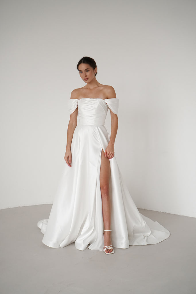 A-Line Wedding Dress, Mikado Bridal Dress, Nora Dress Have Dress A-Line Wedding Dress, Mikado Bridal Dress, Nora Dress Have Dress