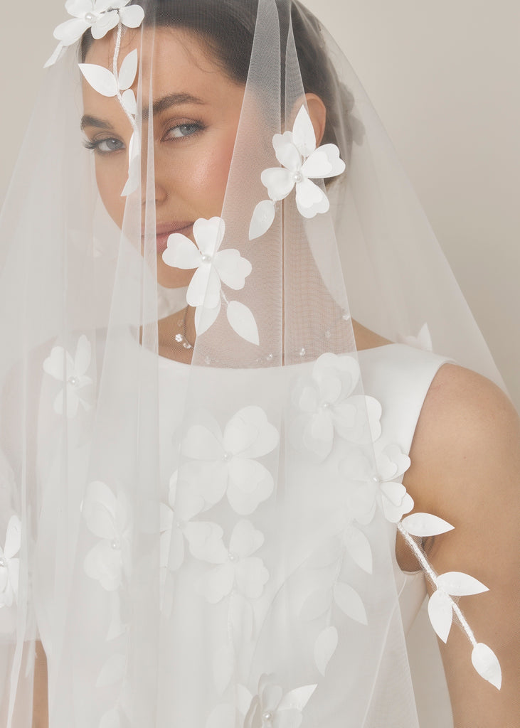 Short Wedding Dress with Ruffle Skirt, Sherry Dress