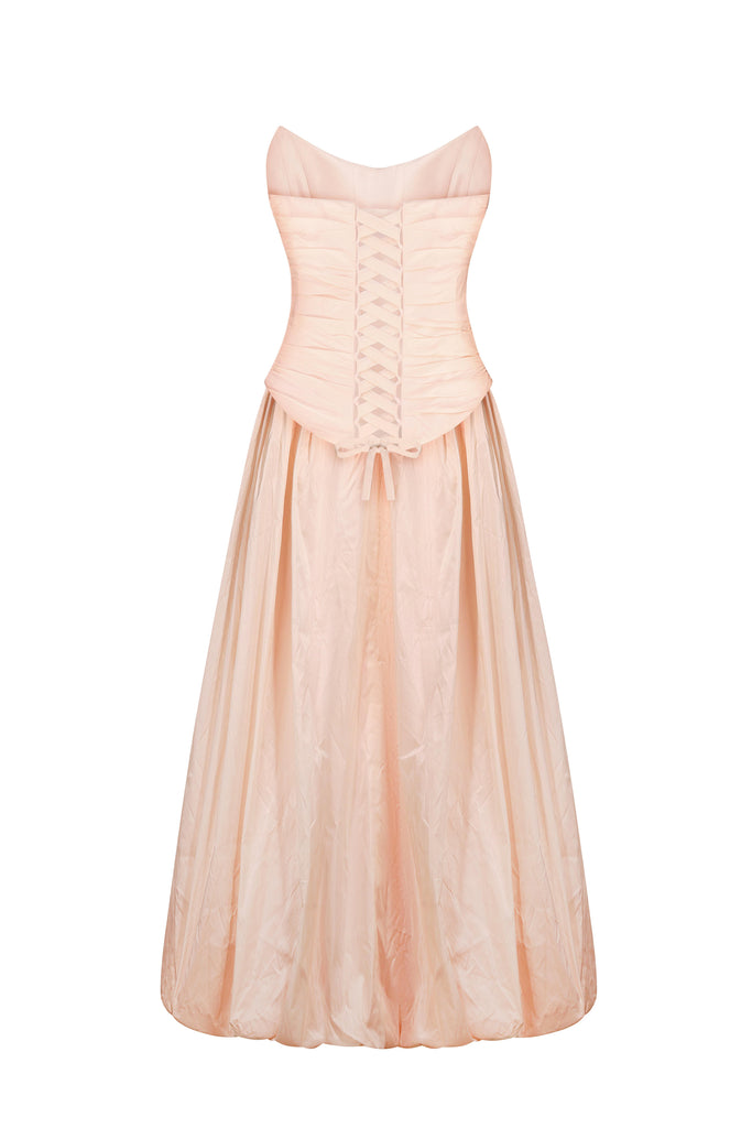 Two-Piece Bridal Dress, Wedding Corset & Short Taffeta Skirt, Daphne Set