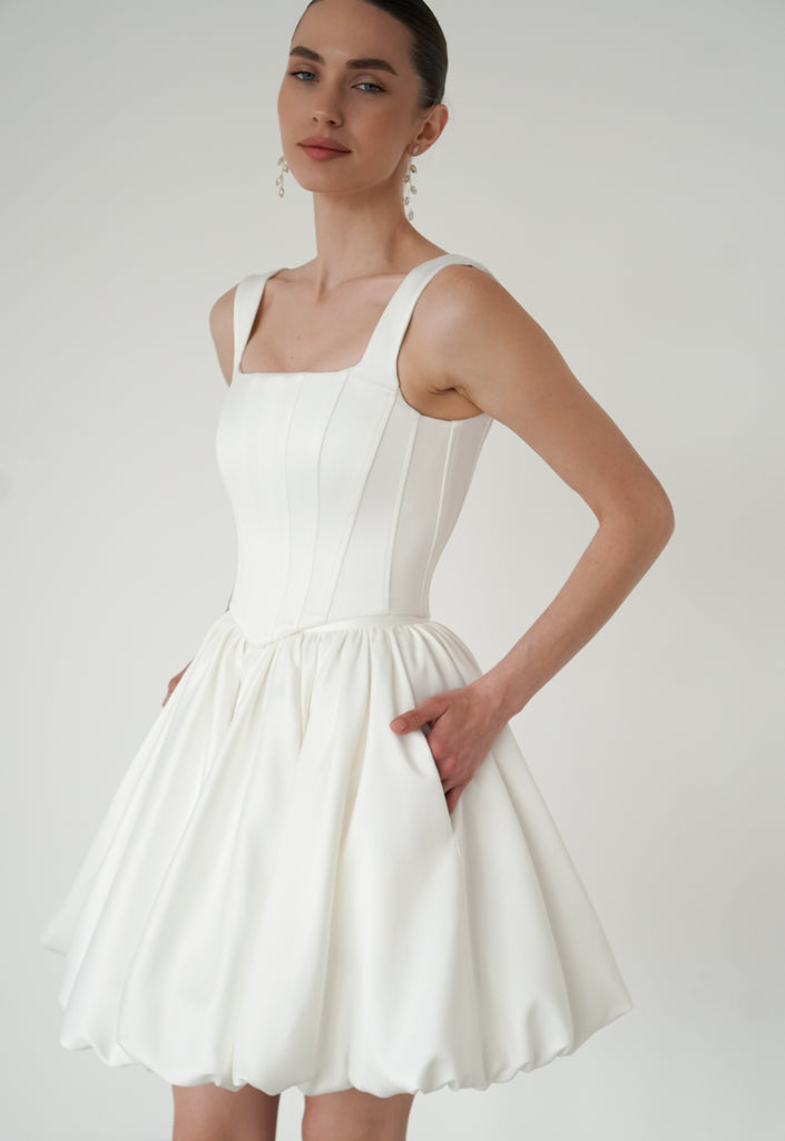 bubble skirt bridesmaid dresses Satin Mini Bubble Skirt