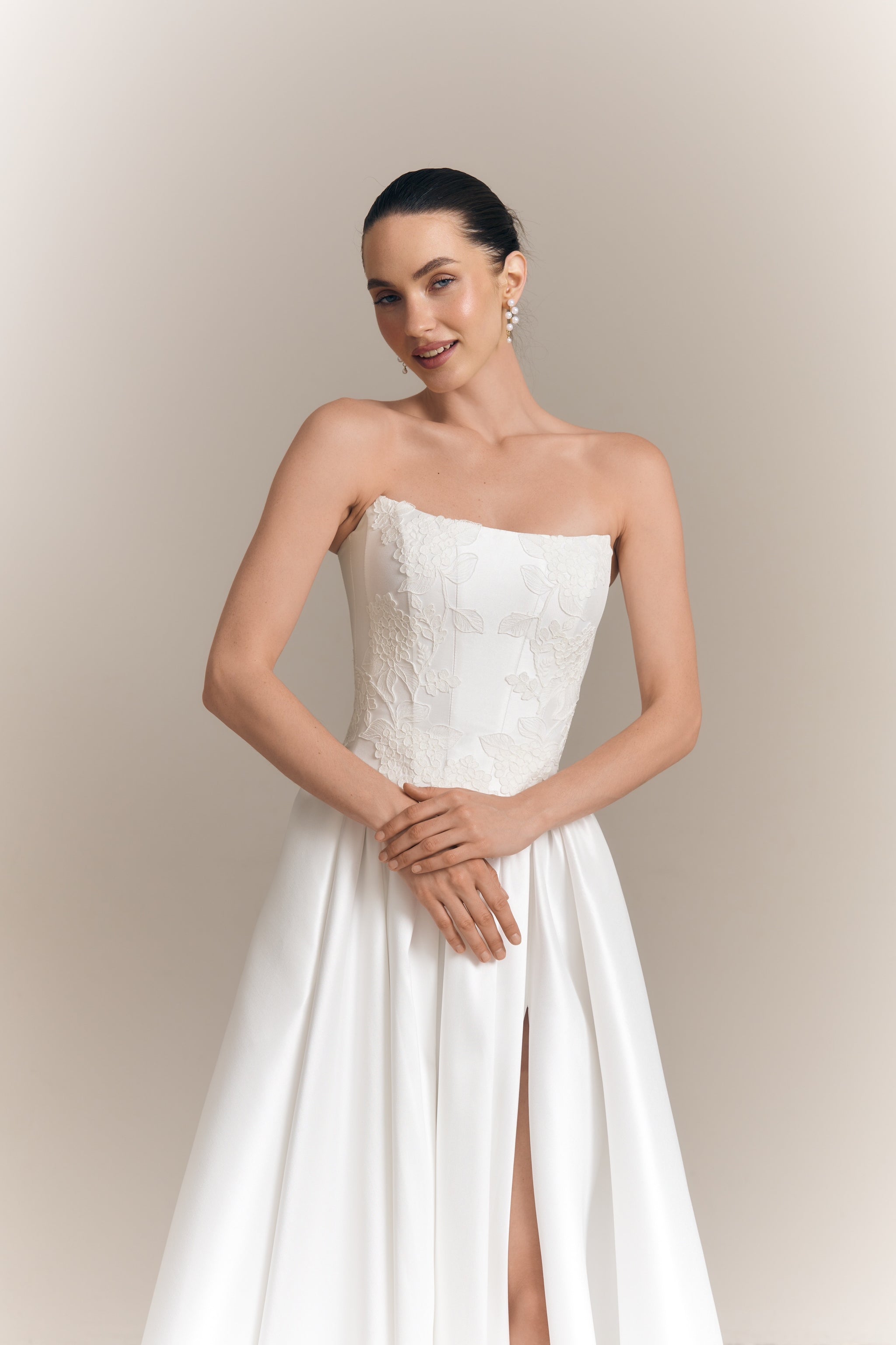 sabrina corset dress The Sabrina One Shoulder Corset Gown Sienna / 12
