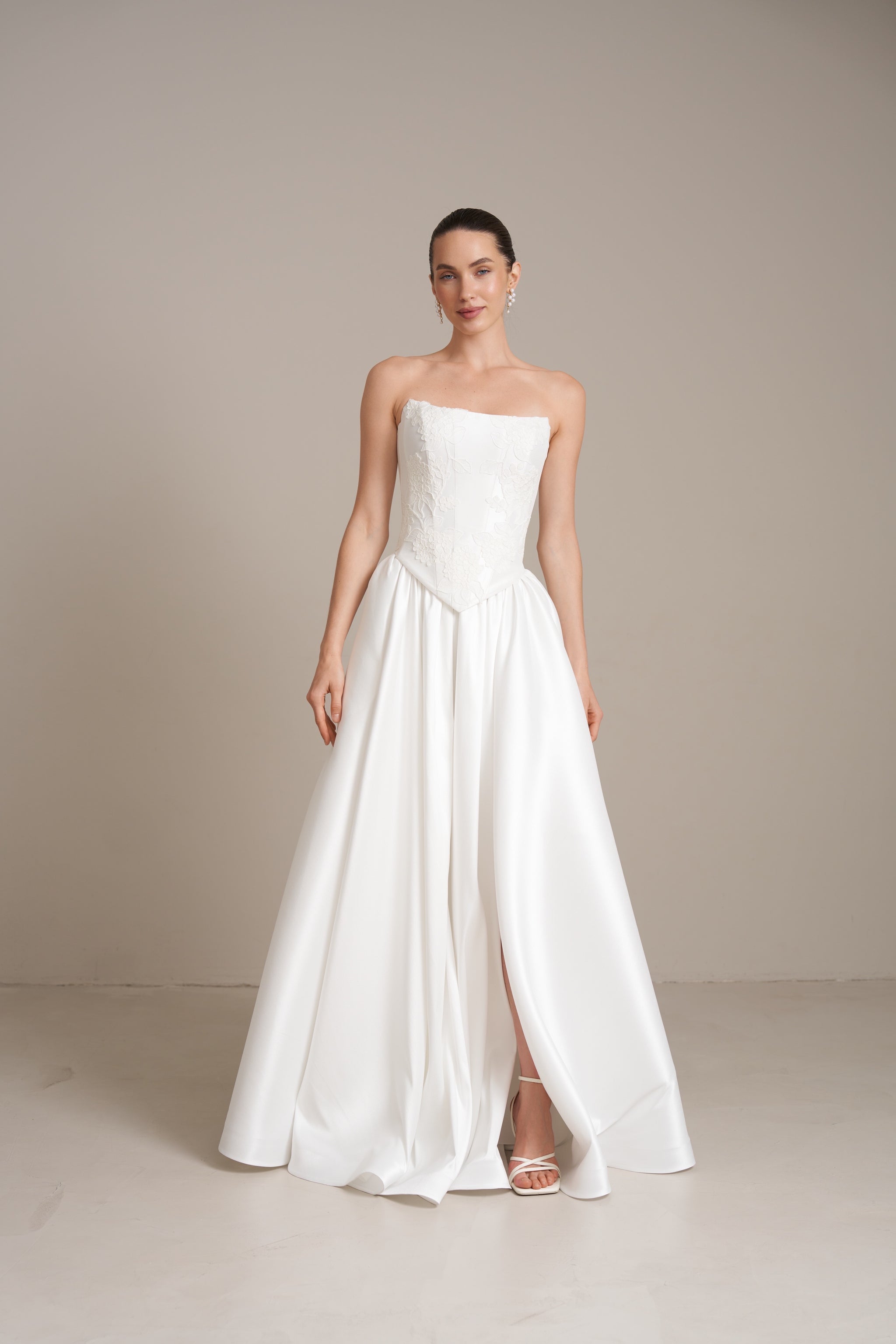 sabrina corset dress The Sabrina One Shoulder Corset Gown Sienna / 12