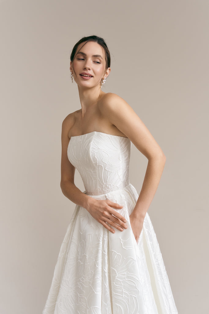 Emily Midi Jacquard Dress