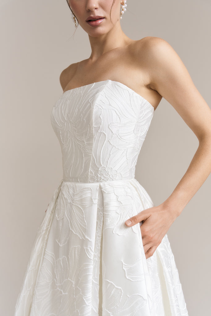 Emily Midi Jacquard Dress