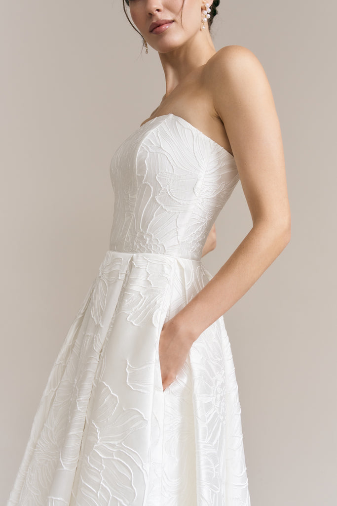 Emily Midi Jacquard Dress