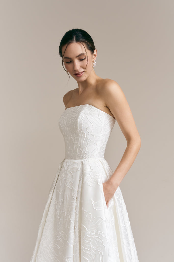 Emily Midi Jacquard Dress