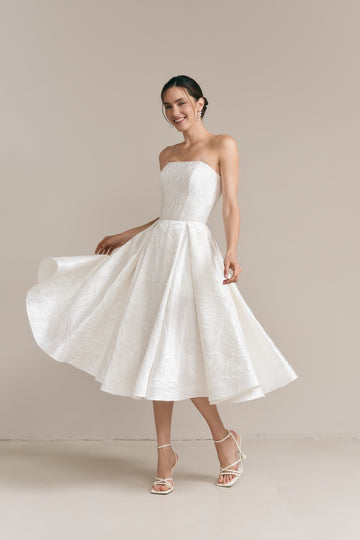 Emily Midi Jacquard Dress