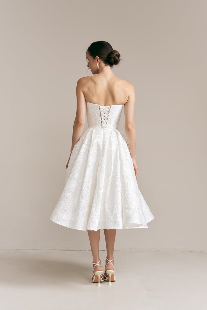Emily Midi Jacquard Dress