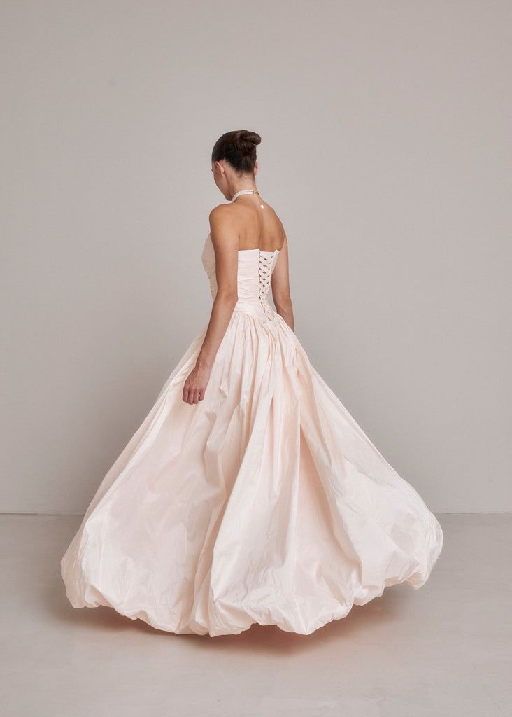 Two-Piece Bridal Dress, Wedding Corset & Short Taffeta Skirt, Daphne Set