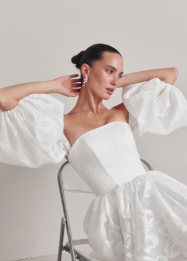 A-Line Floral Wedding Dress, Annabelle Dress
