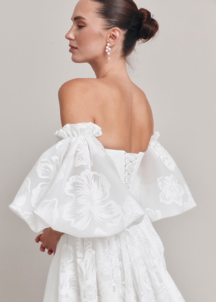 A-Line Floral Wedding Dress, Annabelle Dress