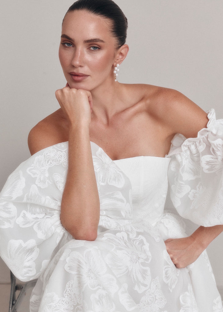 A-Line Floral Wedding Dress, Annabelle Dress