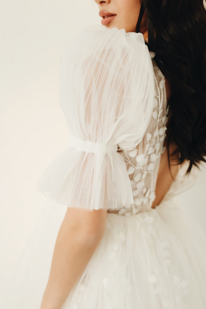 Jade Dress, Short wedding dress, Bridal shower dress, Elopement dress