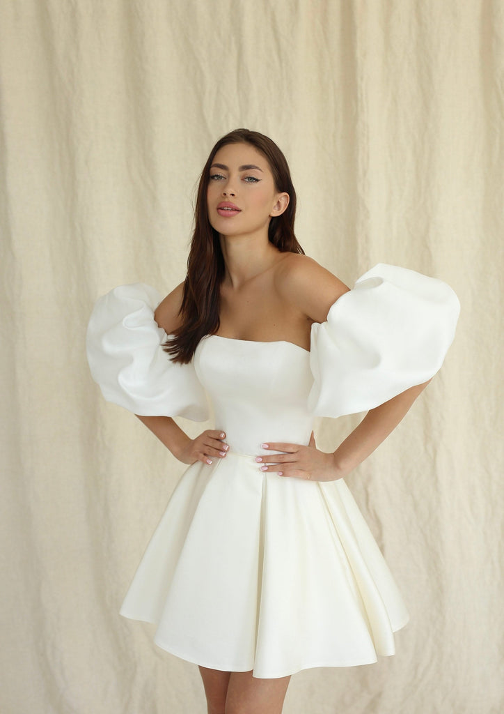 Simple Short Wedding Dress with Sleeves , Emily Dress Have Dress Simple Short Wedding Dress with Sleeves , Emily Dress Have Dress